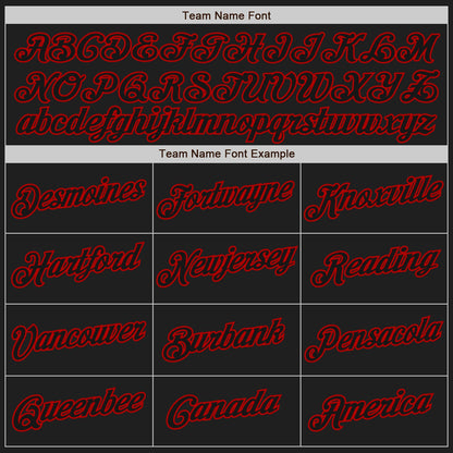 Custom White-Black Red Authentic Split Fashion Baseball Jersey - Sky-Custom