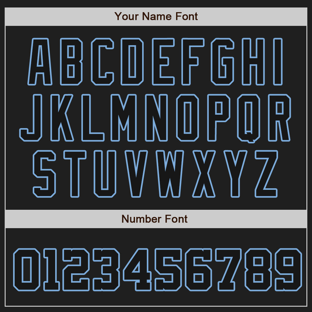 Custom White-Black Light Blue Authentic Split Fashion Baseball Jersey - Sky-Custom