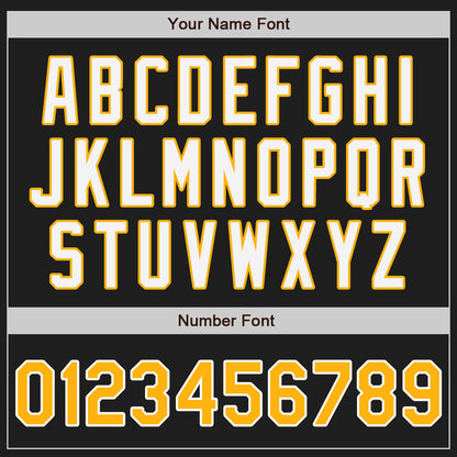 Custom Black Gold-Gray Authentic Split Fashion Baseball Jersey - Sky-Custom