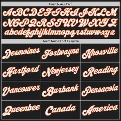 Custom Black Orange-Gray Authentic Split Fashion Baseball Jersey - Sky-Custom