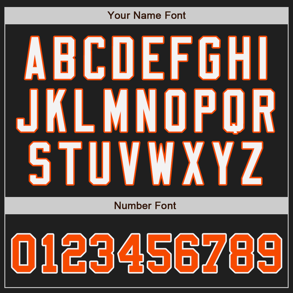 Custom Black Orange-Gray Authentic Split Fashion Baseball Jersey - Sky-Custom