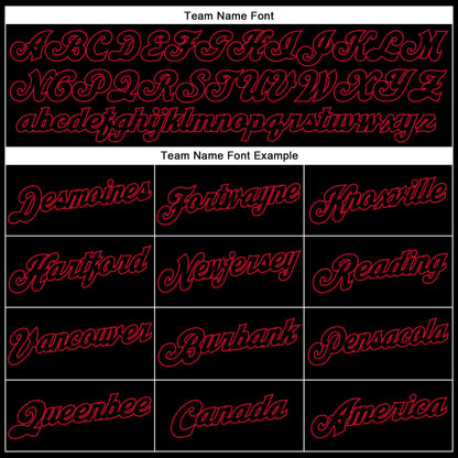 Custom White Black-Red Authentic Split Fashion Basketball Jersey - Sky-Custom