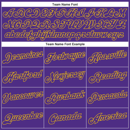 Custom White Purple-Gold Authentic Split Fashion Basketball Jersey - Sky-Custom