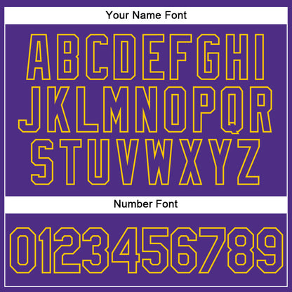 Custom White Purple-Gold Authentic Split Fashion Basketball Jersey - Sky-Custom