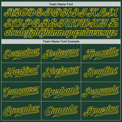 Custom White Green-Gold Authentic Split Fashion Baseball Jersey - Sky-Custom