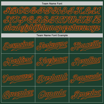Custom White Green-Orange Authentic Split Fashion Baseball Jersey - Sky-Custom