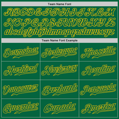 Custom White Kelly Green-Gold Authentic Split Fashion Baseball Jersey - Sky-Custom