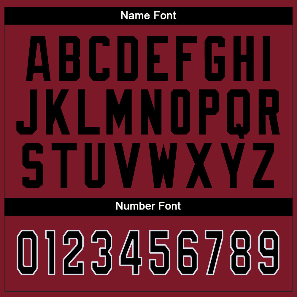 Custom Cardinal Black-White Mesh Split Fashion Football Jersey - Sky-Custom