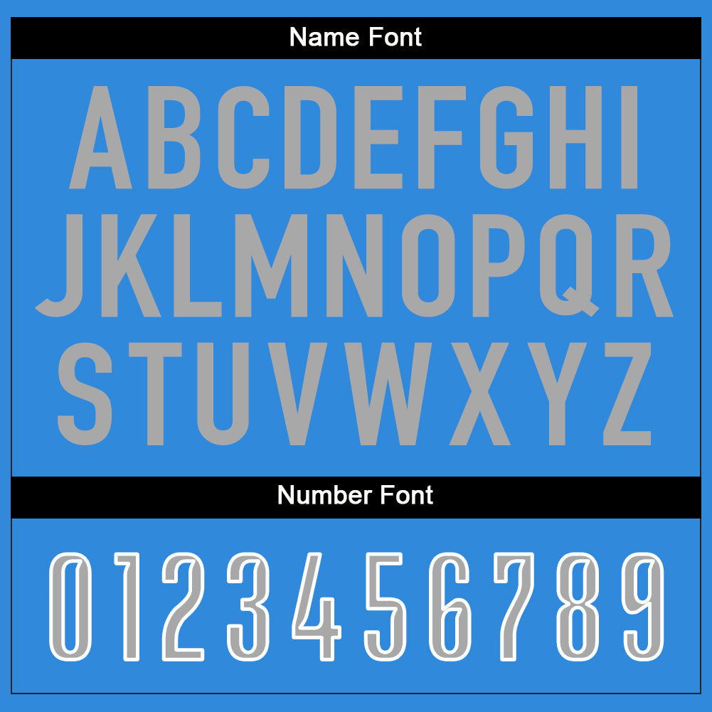 Custom Powder Blue Gray-White Mesh Split Fashion Football Jersey - Sky-Custom