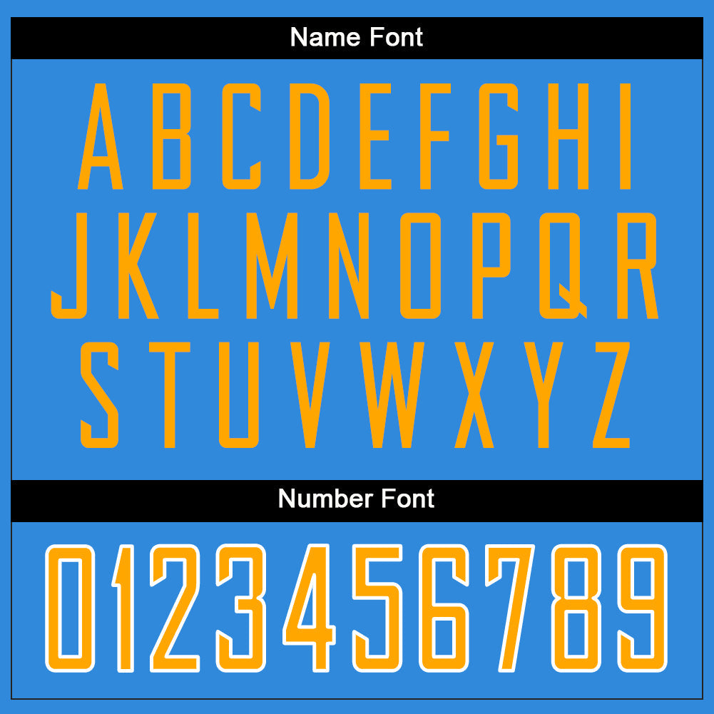 Custom Powder Blue Gold-White Mesh Split Fashion Football Jersey - Sky-Custom