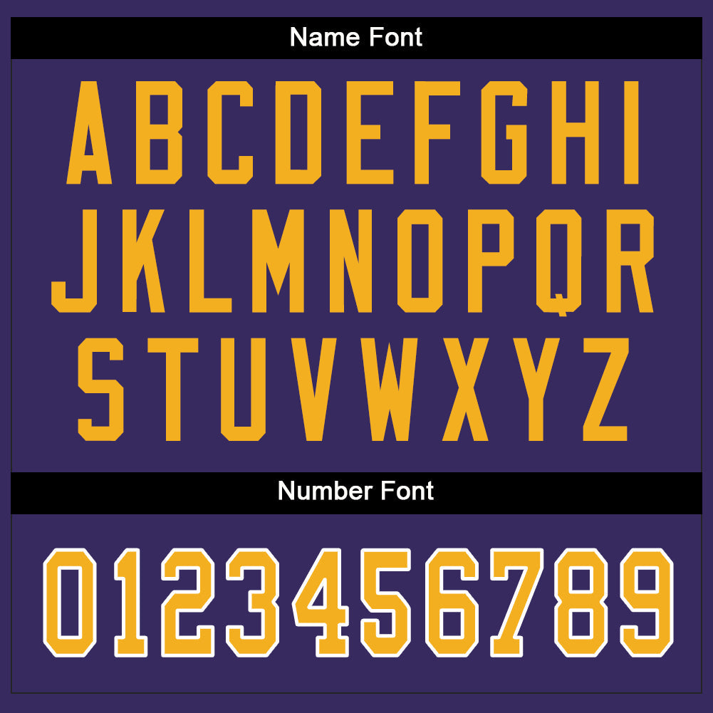 Custom Purple Gold-White Mesh Split Fashion Football Jersey - Sky-Custom