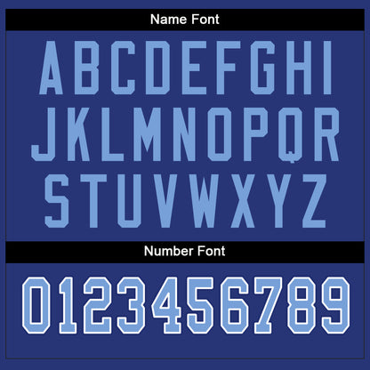 Custom Royal Light Blue-White Mesh Split Fashion Football Jersey - Sky-Custom