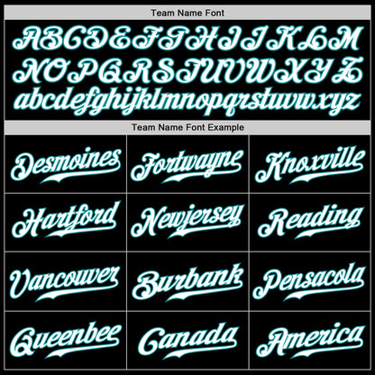 Custom Black Teal-Gray Authentic Split Fashion Baseball Jersey - Sky-Custom