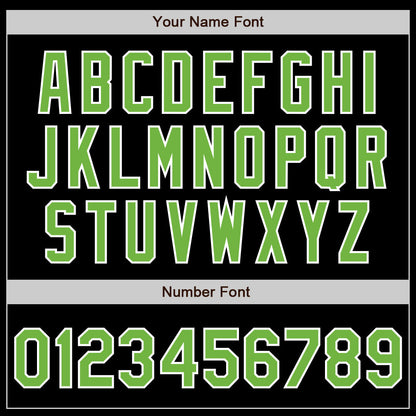 Custom Black Neon Green-Pink Authentic Split Fashion Baseball Jersey - Sky-Custom