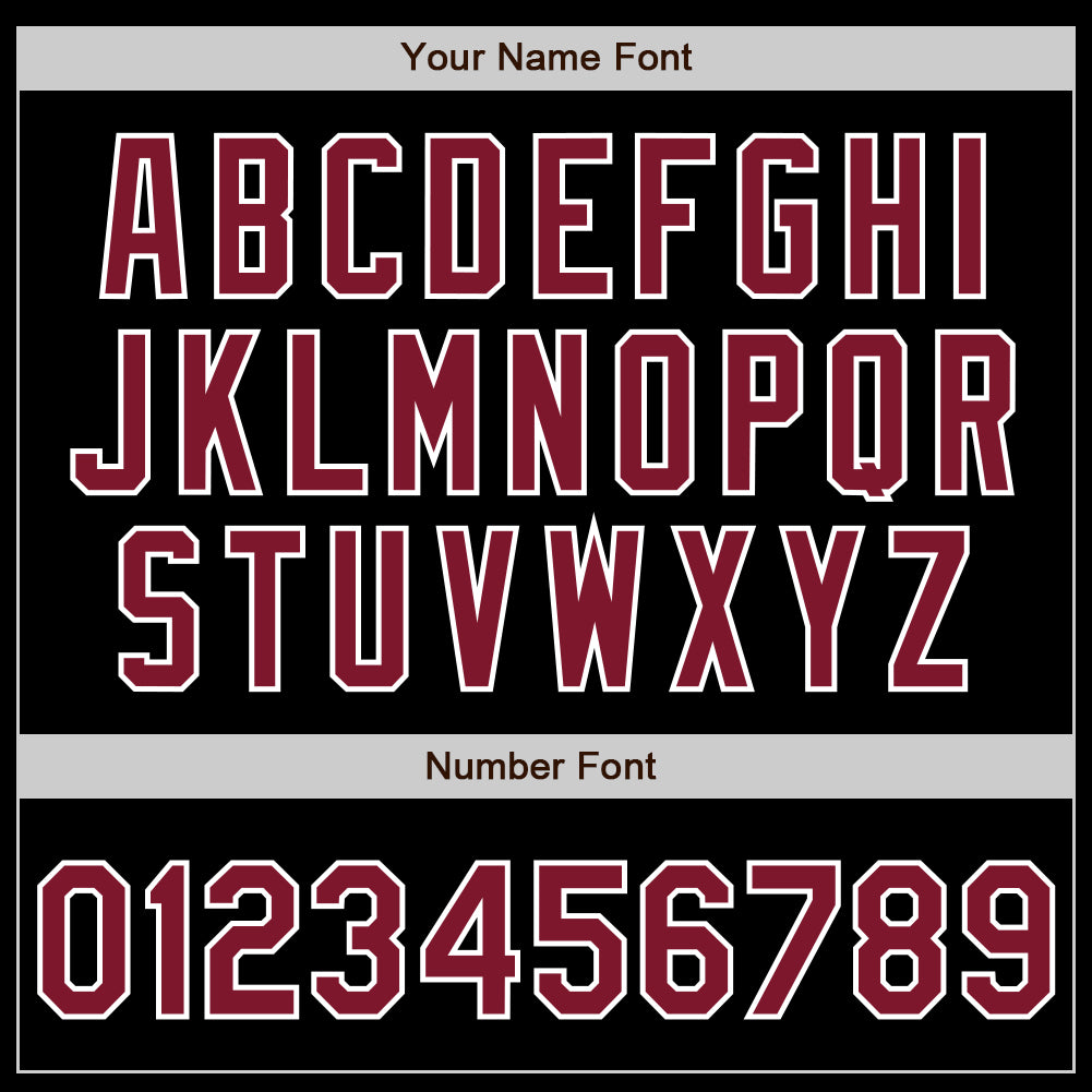 Custom Black Crimson-Yellow Authentic Split Fashion Baseball Jersey - Sky-Custom
