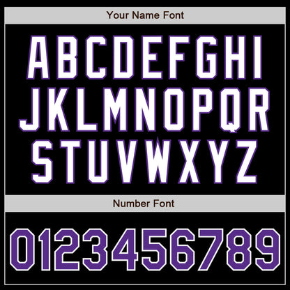 Custom Black Purple-Teal Authentic Split Fashion Baseball Jersey - Sky-Custom