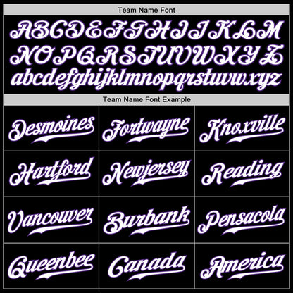 Custom Black Purple-Teal Authentic Split Fashion Baseball Jersey - Sky-Custom