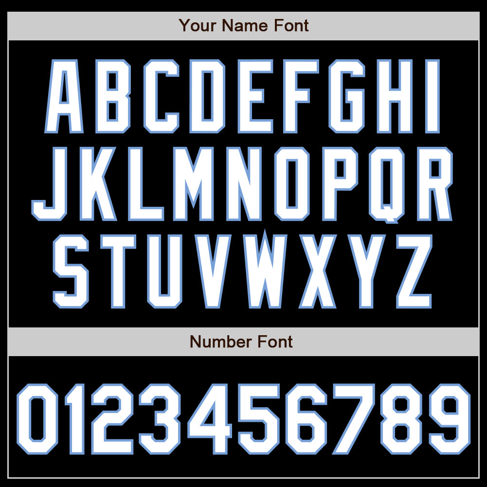 Custom Black White-Royal Authentic Split Fashion Baseball Jersey - Sky-Custom