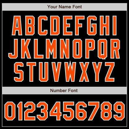 Custom Black Orange-Aqua Authentic Split Fashion Baseball Jersey - Sky-Custom