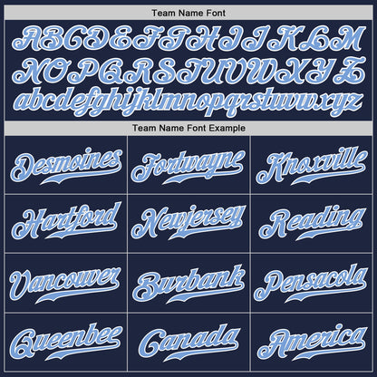 Custom Navy Light Blue-Yellow Authentic Split Fashion Baseball Jersey - Sky-Custom