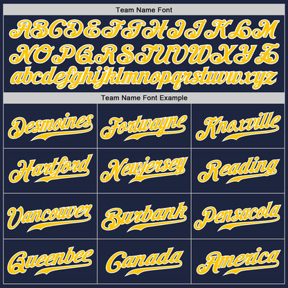 Custom Navy Gold-Gray Authentic Split Fashion Baseball Jersey - Sky-Custom