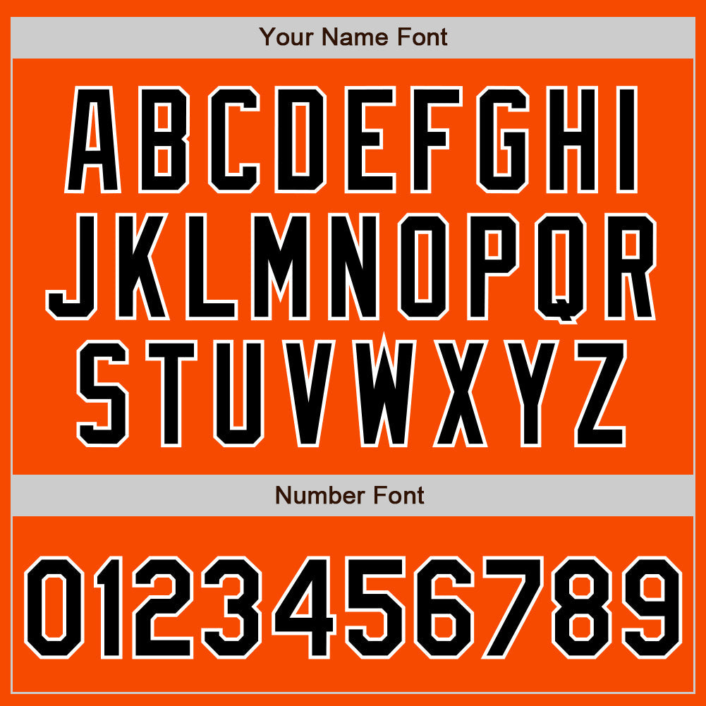 Custom Orange Black-Gray Authentic Split Fashion Baseball Jersey - Sky-Custom