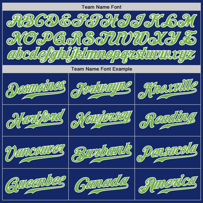 Custom Royal Neon Green-Gray Authentic Split Fashion Baseball Jersey - Sky-Custom