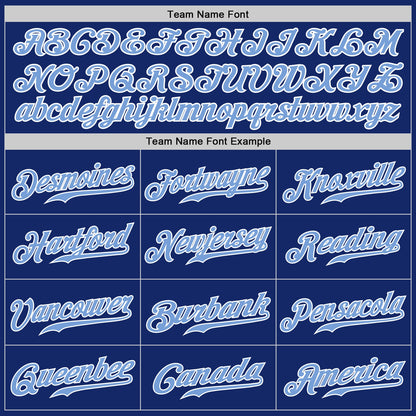 Custom Royal Light Blue-Gray Authentic Split Fashion Baseball Jersey - Sky-Custom