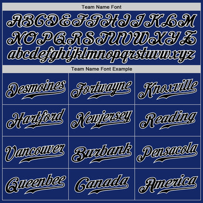 Custom Royal Black-Gray Authentic Split Fashion Baseball Jersey - Sky-Custom