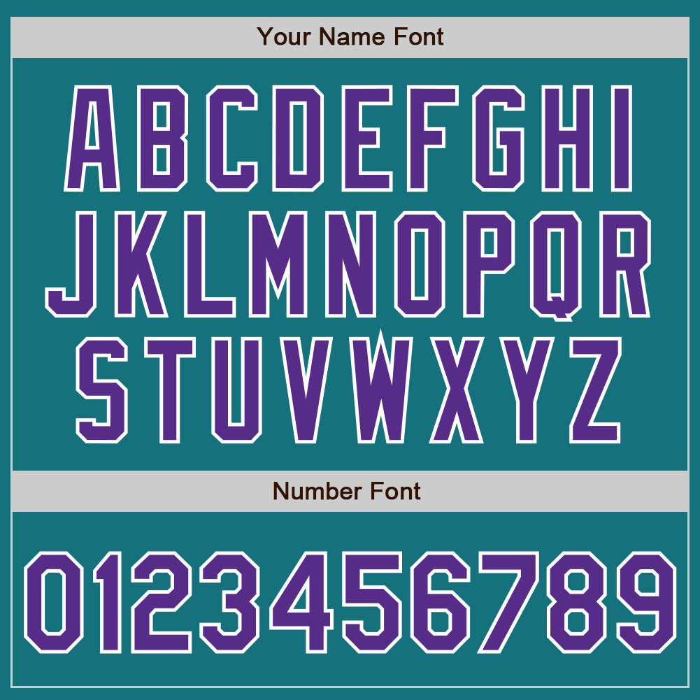 Custom Teal Purple-Gray Authentic Split Fashion Baseball Jersey - Sky-Custom