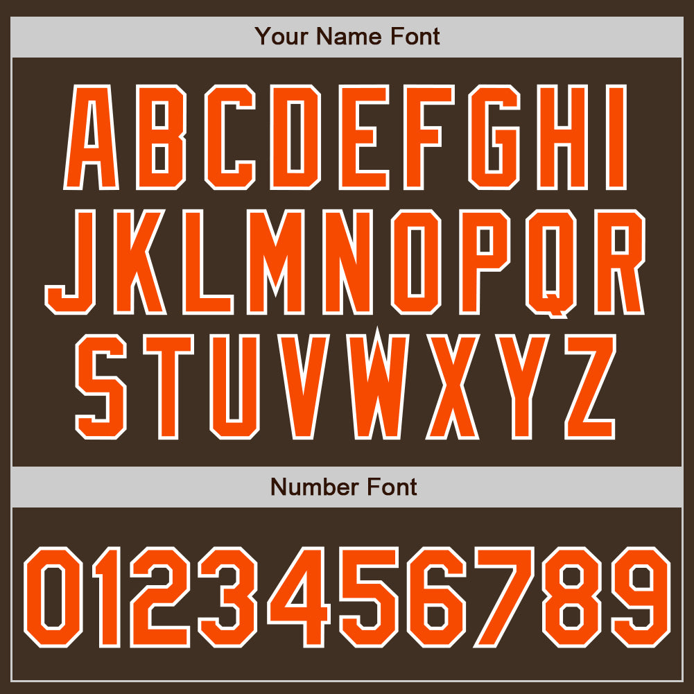 Custom Brown Orange-Gray Authentic Split Fashion Baseball Jersey - Sky-Custom