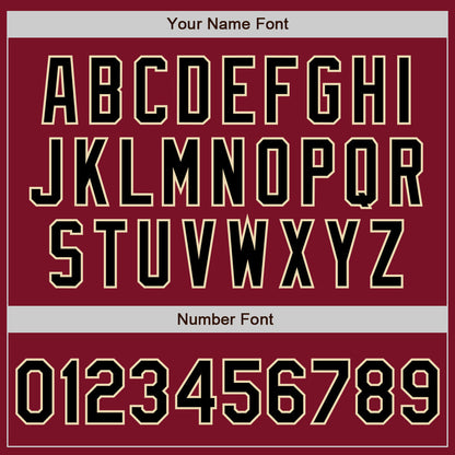 Custom Crimson Black-Gray Authentic Split Fashion Baseball Jersey - Sky-Custom