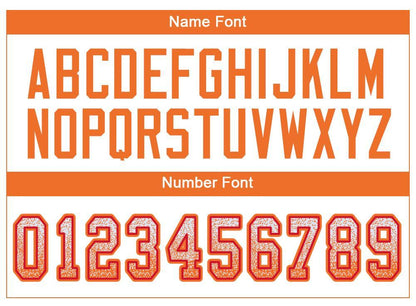 Custom White Orange-Red Mesh Drift Fashion Football Jersey - Sky-Custom