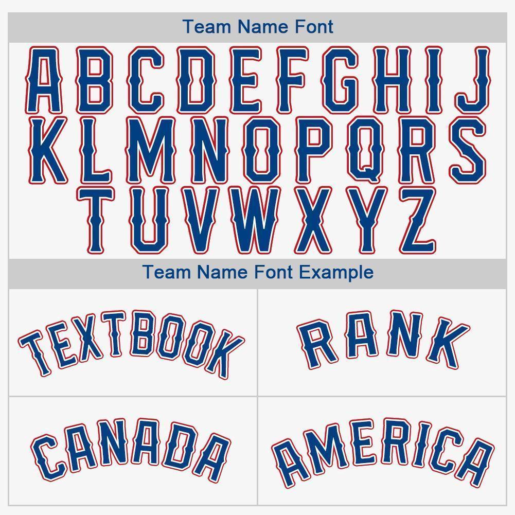 Custom White Royal-Red Baseball Jersey - Sky-Custom