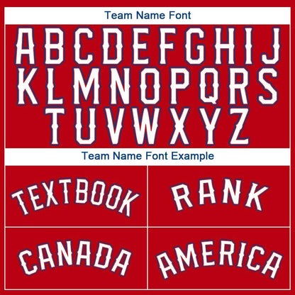 Custom Red White-Royal Baseball Jersey - Sky-Custom
