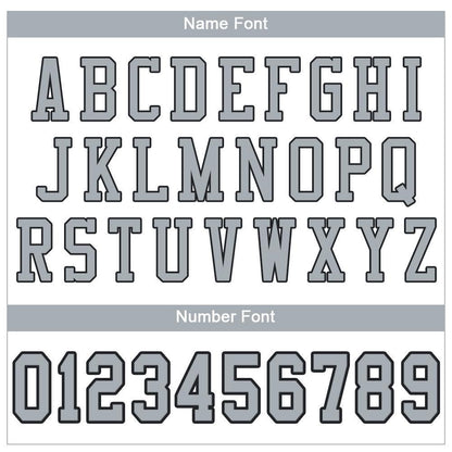 Custom White Silver-Black Mesh Authentic Football Jersey - Sky-Custom