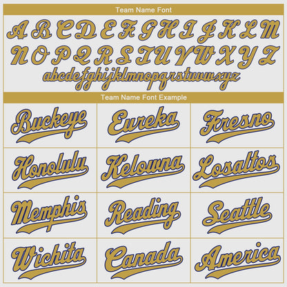 Custom White Old Gold-Royal Authentic Baseball Jersey - Sky-Custom