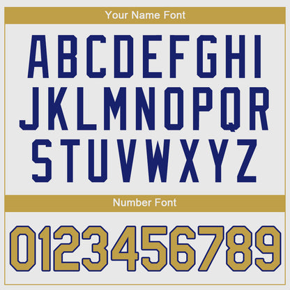 Custom White Old Gold-Royal Authentic Baseball Jersey - Sky-Custom