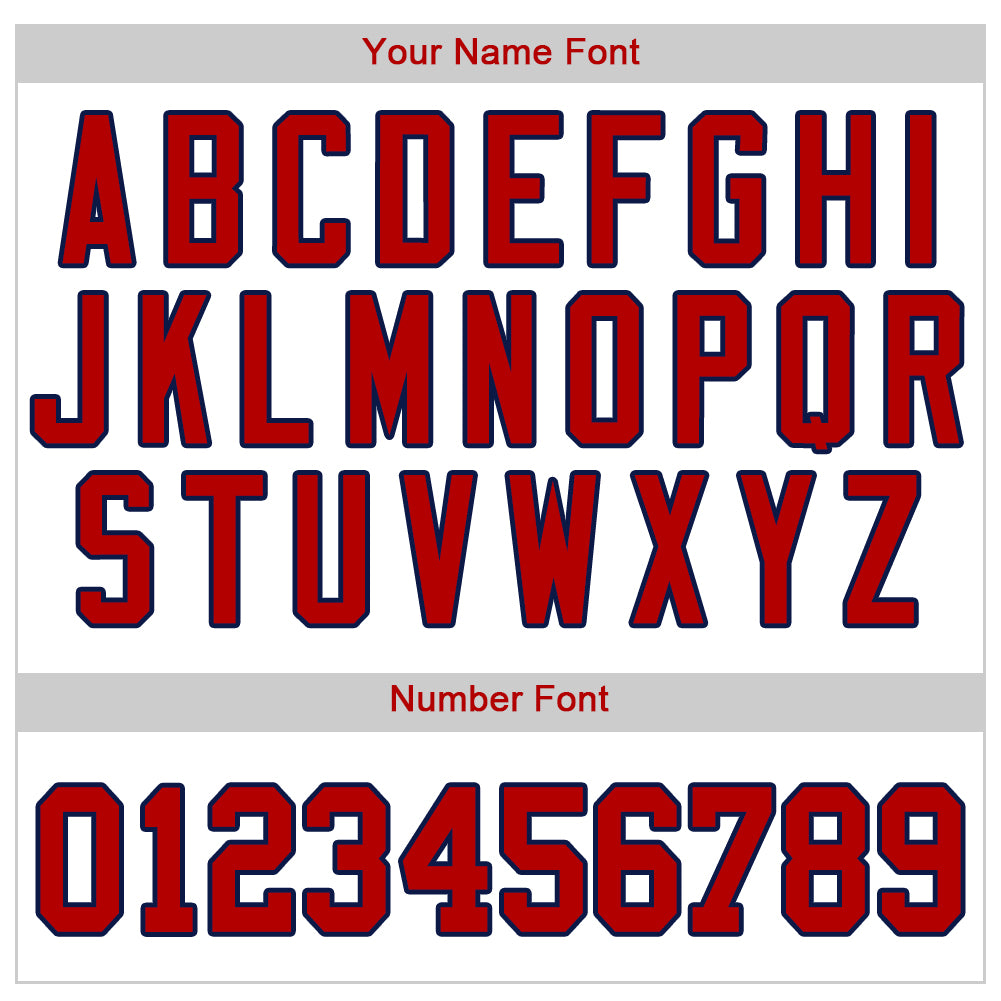Custom White Red-Navy Authentic Baseball Jersey - Sky-Custom
