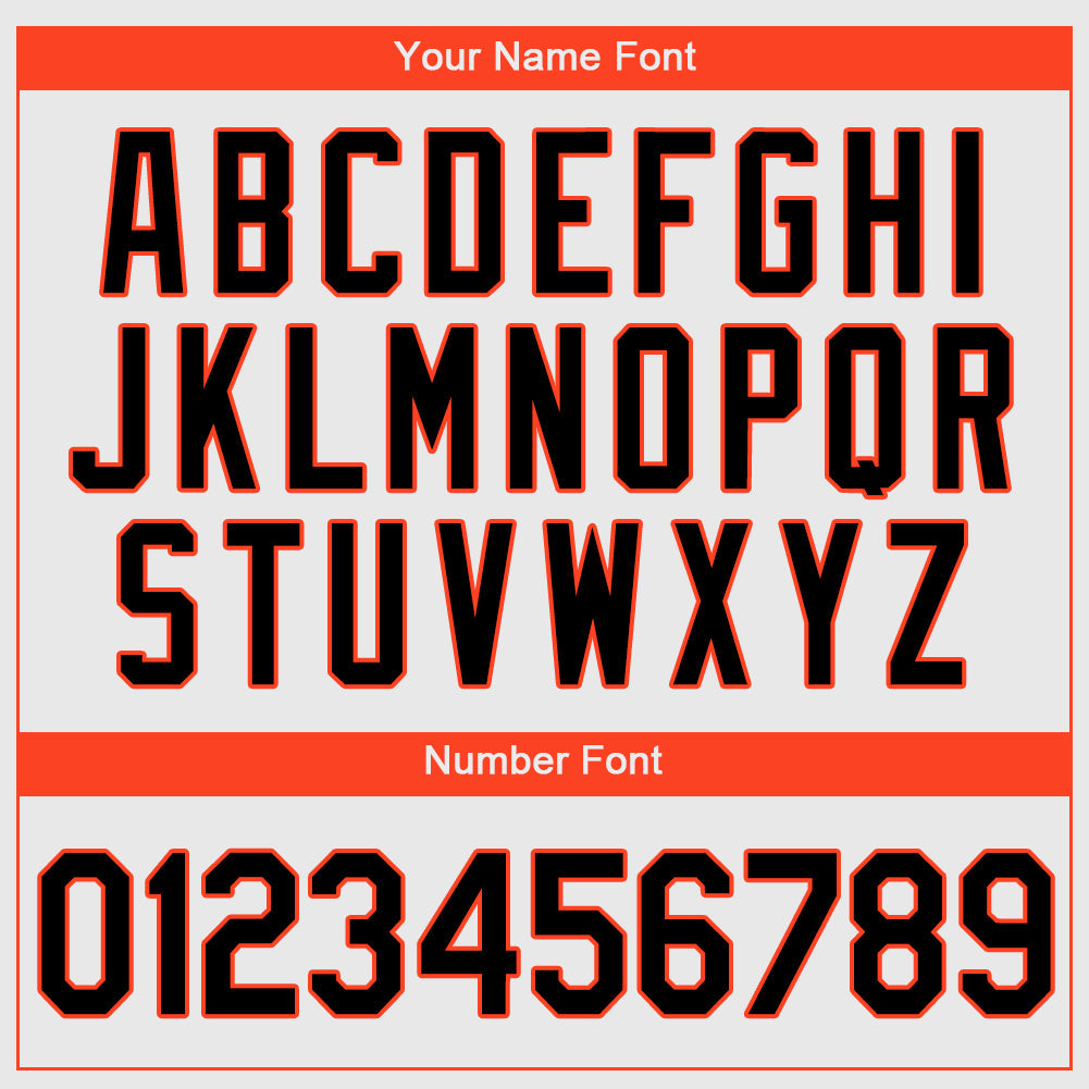 Custom White Black-Orange Authentic Baseball Jersey - Sky-Custom