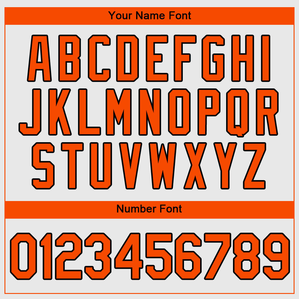 Custom White Orange-Black Authentic Baseball Jersey - Sky-Custom
