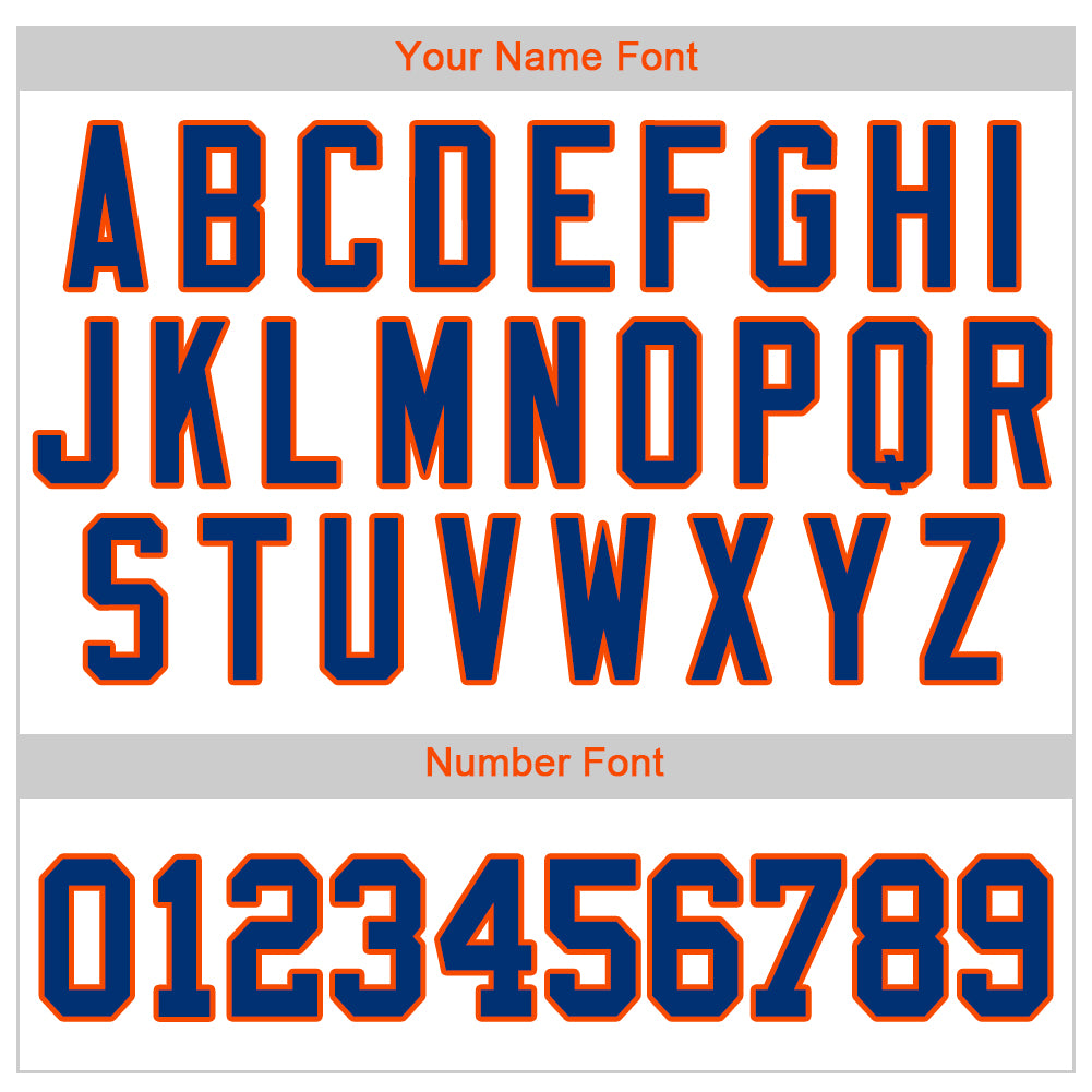 Custom White Royal Pinstripe Royal-Orange Authentic Baseball Jersey - Sky-Custom