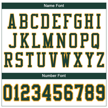 Custom White Green-Gold Mesh Authentic Football Jersey - Sky-Custom