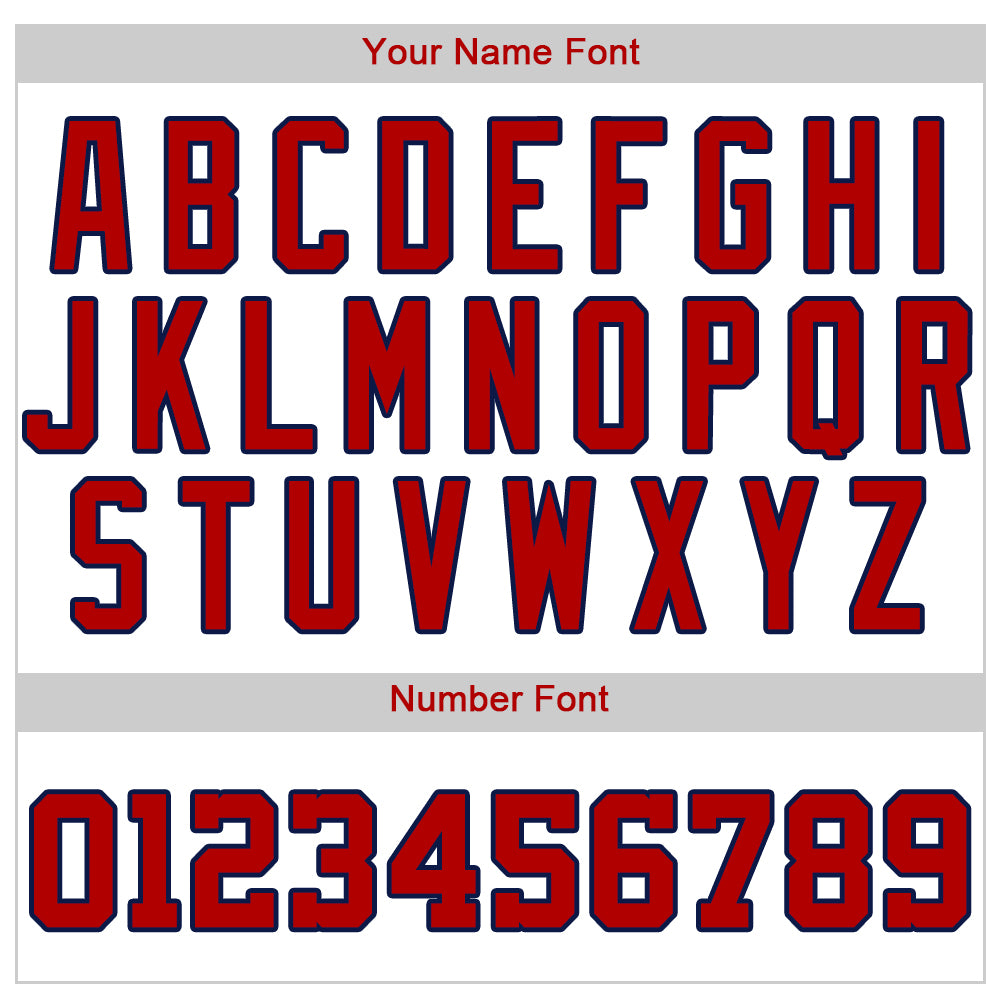 Custom White Red-Navy Authentic Baseball Jersey - Sky-Custom