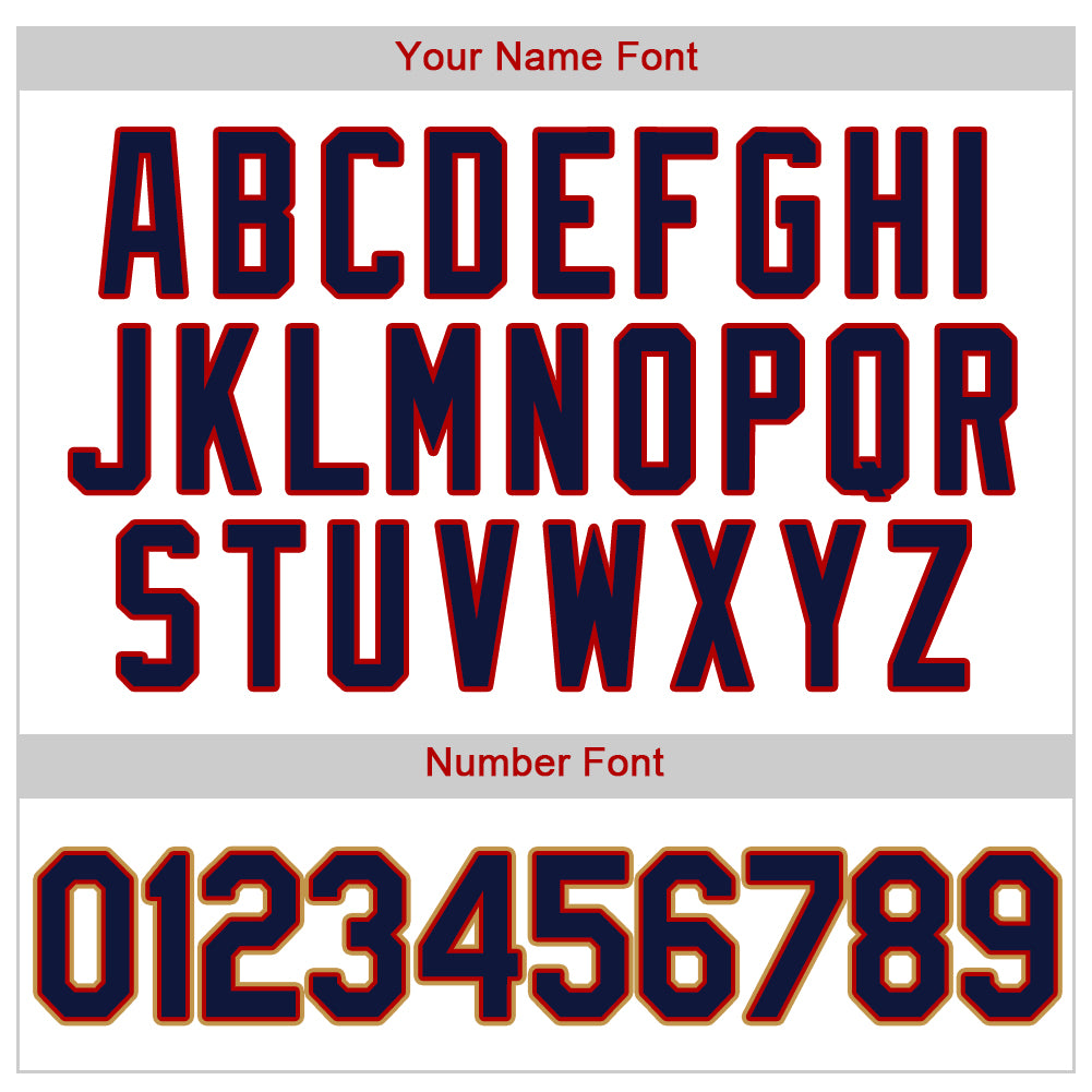 Custom White Navy-Red Authentic Baseball Jersey - Sky-Custom