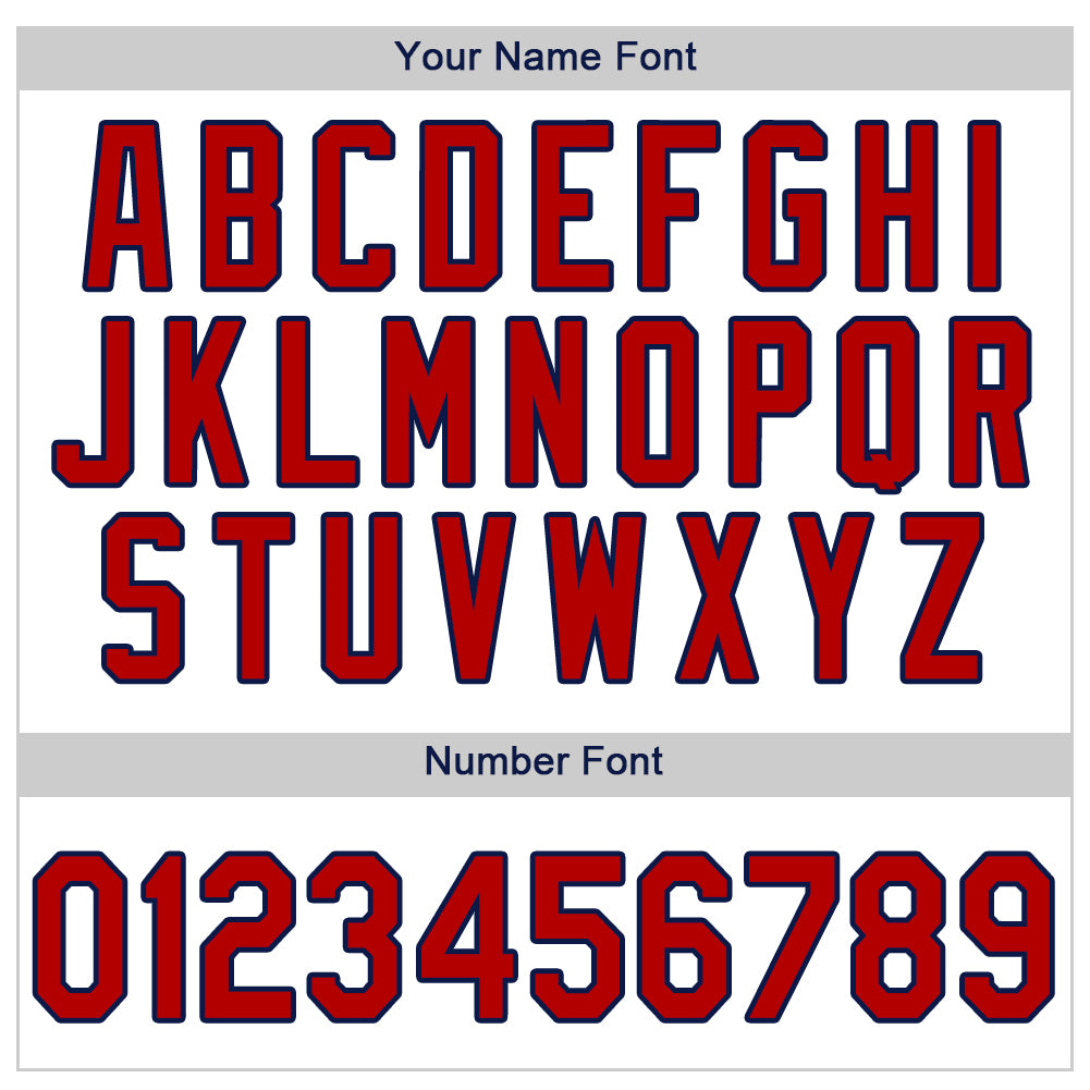 Custom White Red-Navy Authentic Baseball Jersey - Sky-Custom