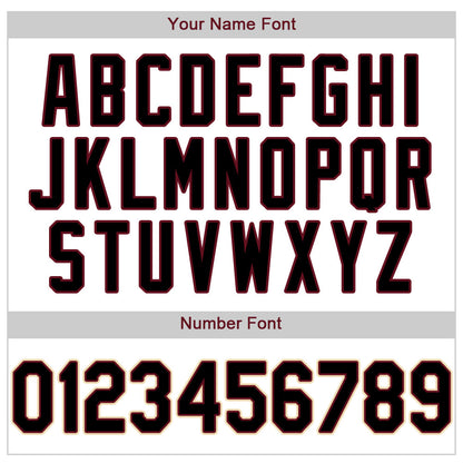 Custom White Black-Crimson Authentic Baseball Jersey - Sky-Custom