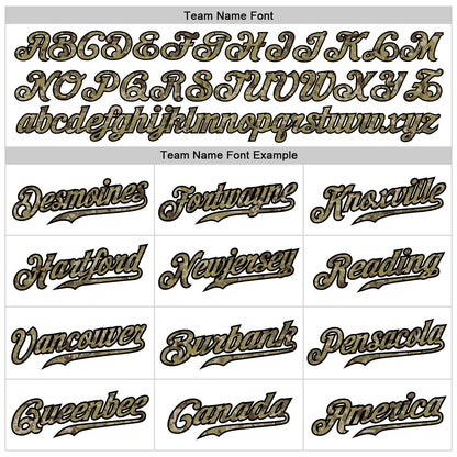 Custom White Camo-Black Authentic Baseball Jersey - Sky-Custom