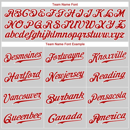 Custom White Red Pinstripe Red-Black Authentic Baseball Jersey - Sky-Custom