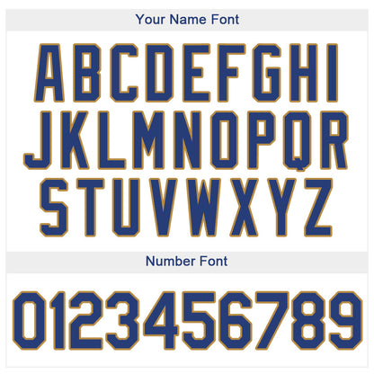 Custom White Royal-Old Gold Authentic Baseball Jersey - Sky-Custom